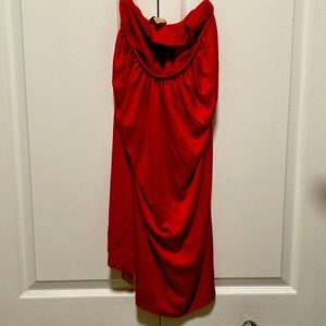 Red Elizabeth & James mini dress all silk with built in bralette